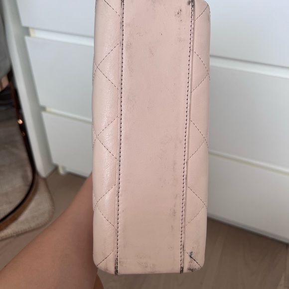 Kate Spade Blush Pink Quilted Gold Chain Crossbody Handbag - Picture 4 of 16